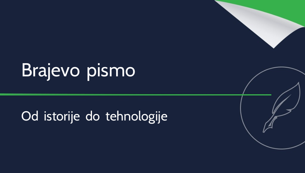 Kako pišu osobe koje su slepe? Istorija i savremene metode