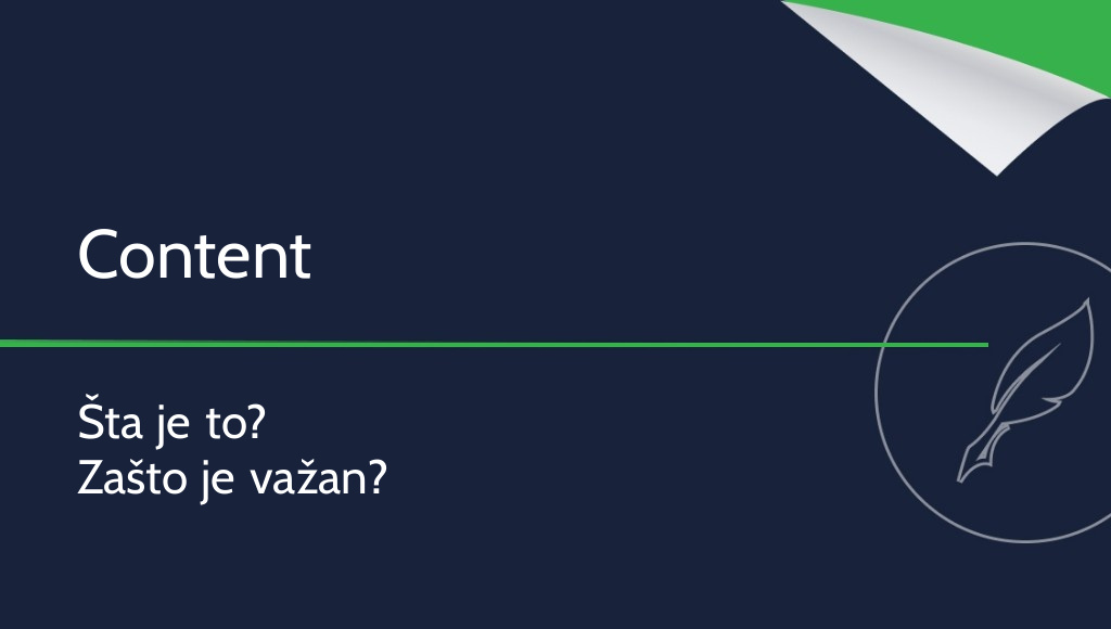 Content – šta je to?