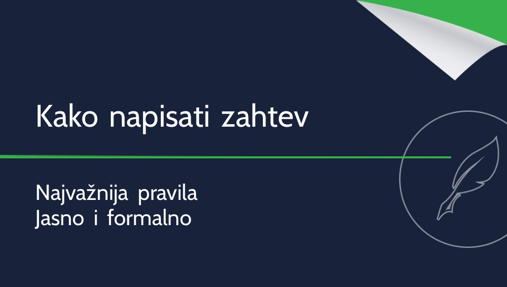 Kako napisati zahtev? Najvažnija pravila