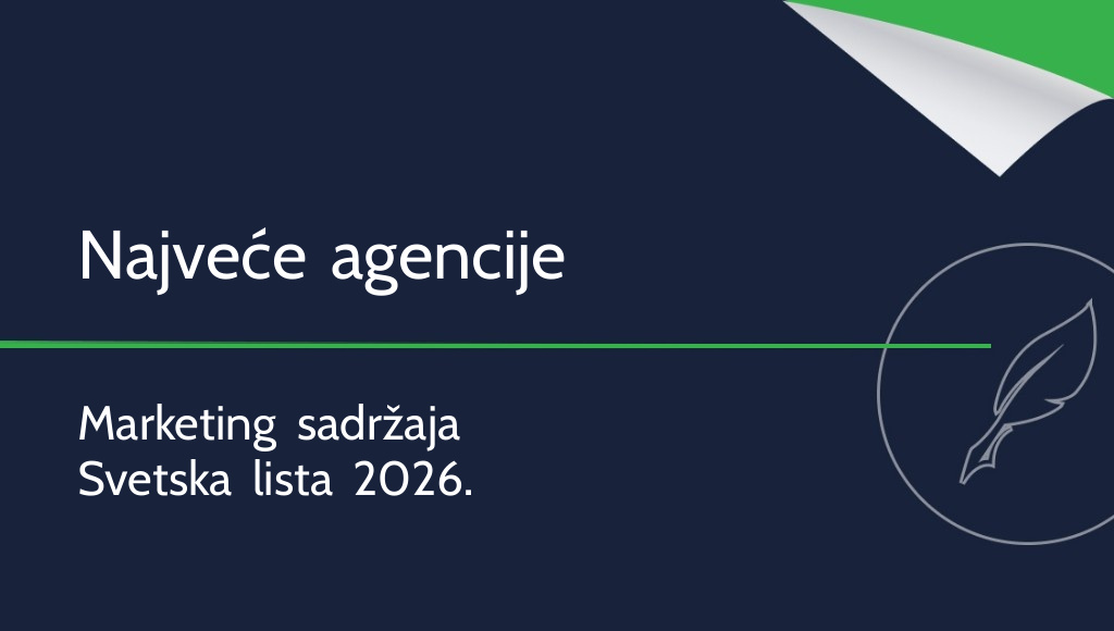 Najveće agencije za marketing sadržaja na svetu [2026]