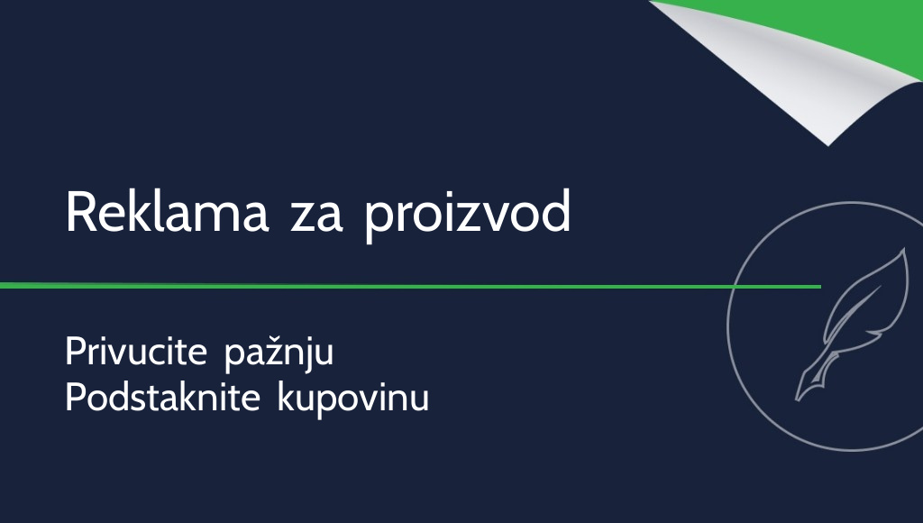 Kako napisati reklamu za proizvod?